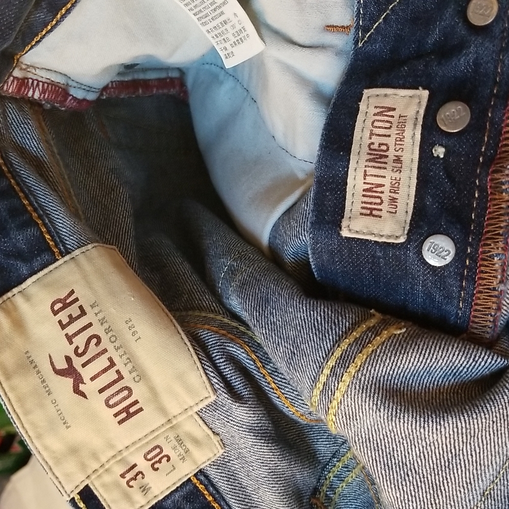 Men's Hollister Slim Straight 31x30 Jeans - Picture 9 of 9